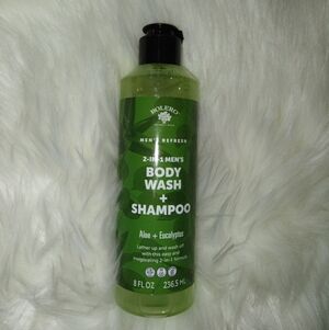 Men's Bolero 2 In 1 Men’s Aloe Eucalyptus Body Wash/Shampoo 8 fl oz New Soap